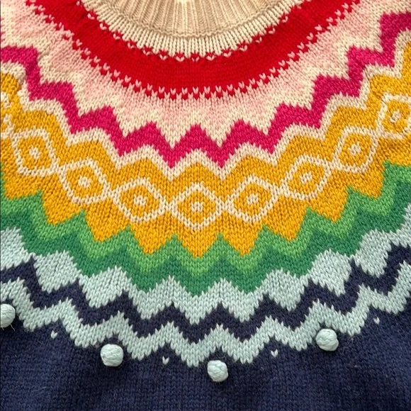 Boden Colorful Chevron Women's Sweater size US 10, UK 14 - Picture 5 of 6